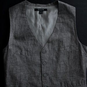 Grey/Gray Dress Vest Mens